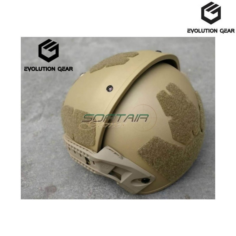 Helmet Af W/cp Authrized Rail Dark Earth Evolution Gear® (evg-080-de)