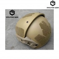 Helmet Af W/cp Authrized Rail Dark Earth Evolution Gear® (evg-080-de)