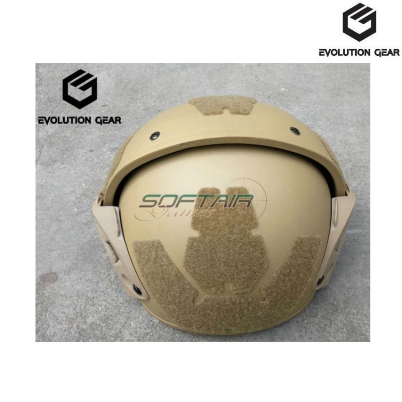 Helmet Af W/cp Authrized Rail Dark Earth Evolution Gear® (evg-080-de)