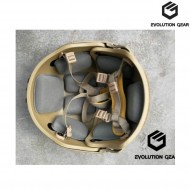 Elmetto Af W/cp Authrized Rail Dark Earth Evolution Gear® (evg-080-de)