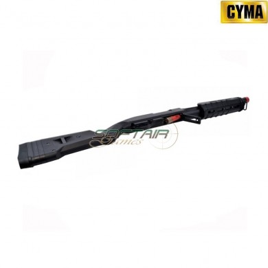 Fucila A Molla Pompa 355 Type Black In Polimero Cyma (cm-cm355b)