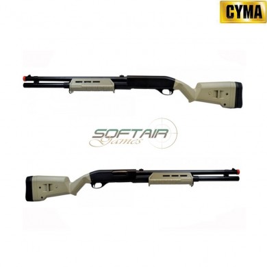 Spring Shotgun 355 Long Type Two Tone Polymer Cyma (cm-cm355lt)