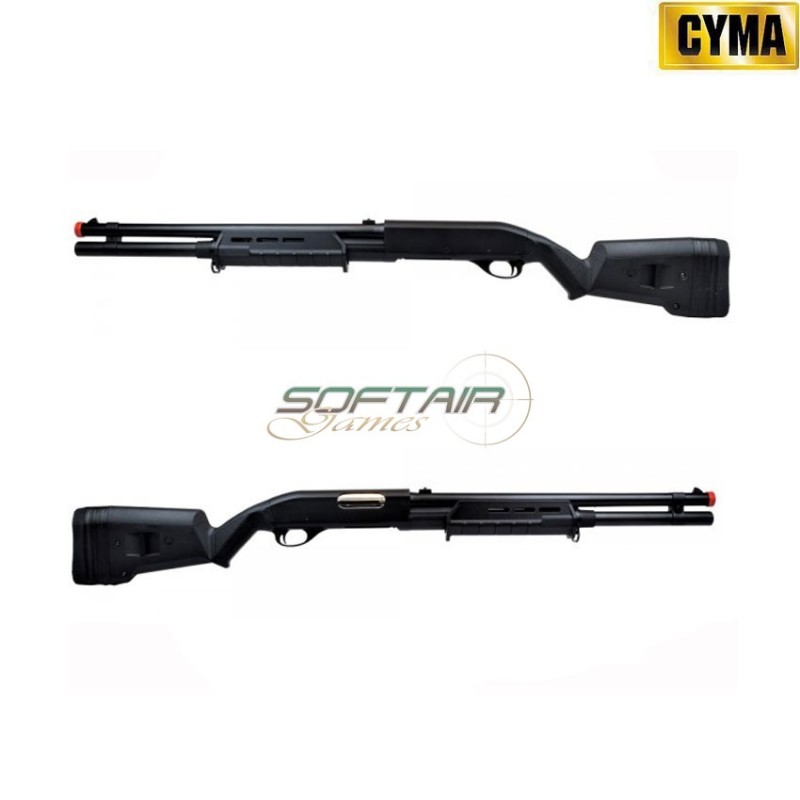 Fucila A Molla Pompa 355 Long Type Black Full Metal Cyma (cm-cm355lmb)