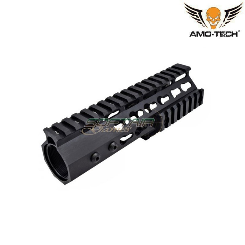 Handguard Keymod 7" Realistic Set Alluminio Cnc Black Amo-tech® (amt-js-km7)