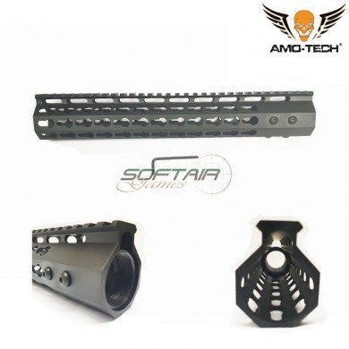 Handguard Keymod 12" Realistic Alluminio Cnc Black Amo-tech® (amt-js-km12-x)