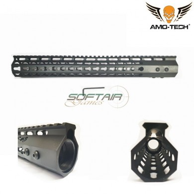 Handguard Keymod 15" Realistic Alluminio Cnc Black Amo-tech® (amt-js-km15-x)