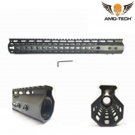 Handguard Keymod 15" Realistic Alluminio Cnc Black Amo-tech® (amt-js-km15-x)