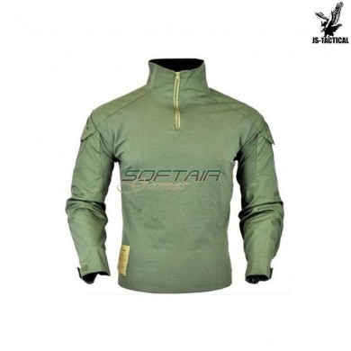 Combat Shirt Warrior Green Leaf Js Tactical (jswar-mg-v)