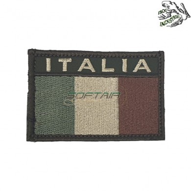 Low Visibility Embroidered Patch Italy Flag Olive Frog Industries® (fi-emb-10-001-od)