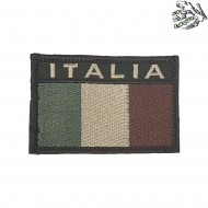 Low Visibility Embroidered Patch Italy Flag Olive Frog Industries® (fi-emb-10-001-od)