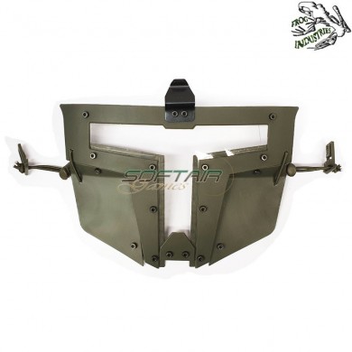 Facial Mask Spt Clear Glass Olive Drab Frog Industries® (fi-613100-od)