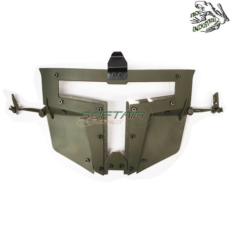 Maschera Facciale Lente Clear Spt Olive Drab Frog Industries® (fi-613100-od)