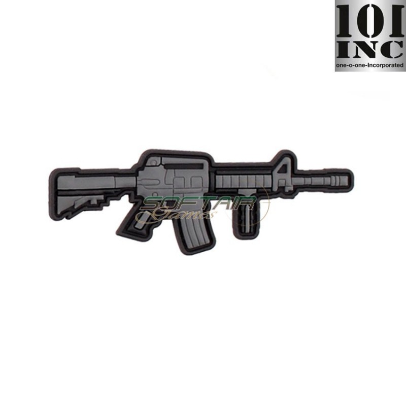 Patch 3d Pvc M4/ar-15 Grey 101 Inc (inc-5097)