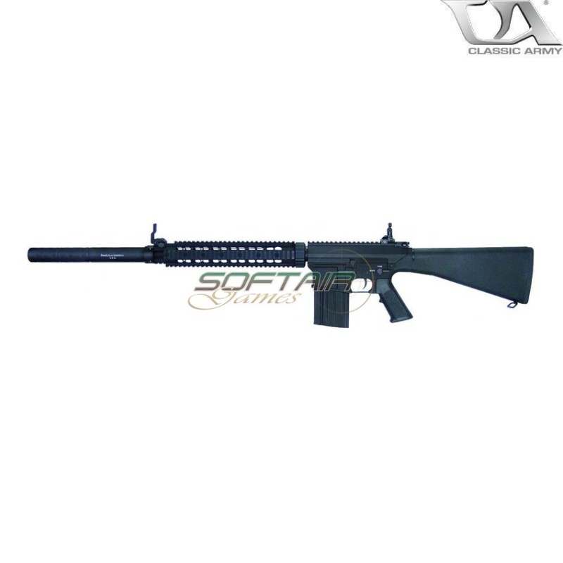 Electric Rifle Sr25 Black Classic Army (ca-ar014m) Electric Rifle Sr25 Black Classic Army (ca-ar014m)