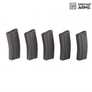 Set 5 Mid-caps Magazines Grey 100bb Metal For M4 Specna Arms® (spe-05-016311) Set 5 Mid-caps Magazines Grey 100bb Metal For M4 Specna Arms® (spe-05-016311)