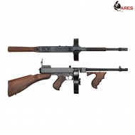 Electric Rifle Ebb Thompson M1928 Chicago Full Metal & Real Wood Ares (ar-smg6)