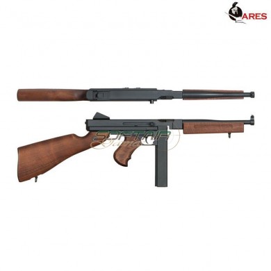 Fucile Elettrico Scarrellante Thompson M1a1 Full Metal & Real Wood Ares (ar-smg5)
