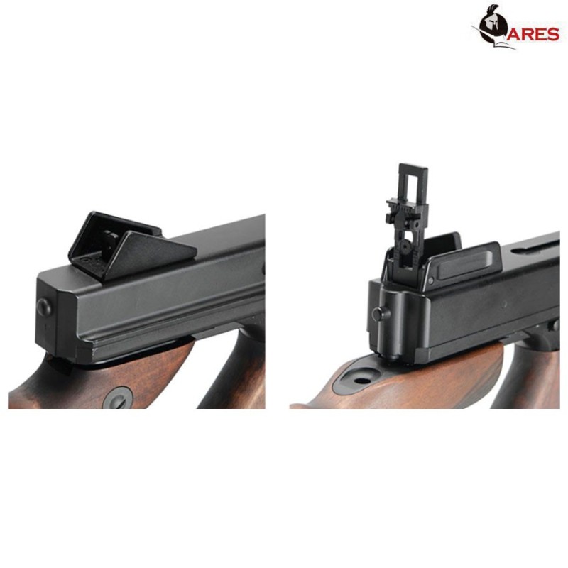 Fucile Elettrico Scarrellante Thompson M1a1 Full Metal & Real Wood Ares (ar-smg5)