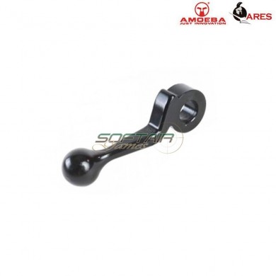 Cocking Handle Type 6 Black Cnc For M700 Stiker Ares Amoeba (ar-ch03)