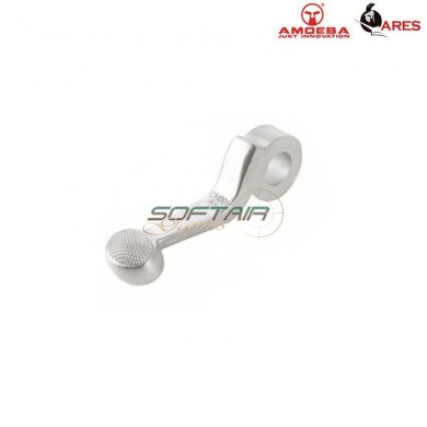 Cocking Handle Type 1 Silver Steel For M700 Stiker Ares Amoeba (ar-ch07)