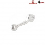 Cocking Handle Type 3 Silver Steel For M700 Stiker Ares Amoeba (ar-ch09)