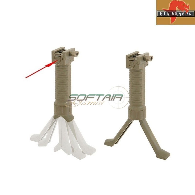 Tactical Handgrip Bipod Tan Big Dragon (bd-0122) Tactical Handgrip Bipod Tan Big Dragon (bd-0122)