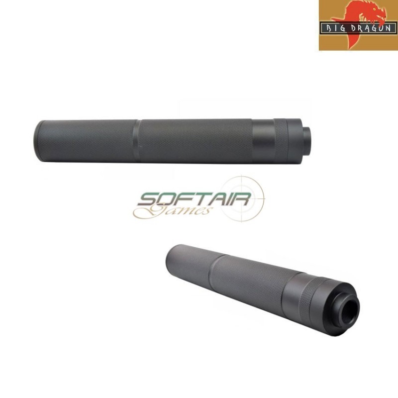 Standard Silencer 14x1 Ccw 190mm Black Big Dragon (bd-0445)