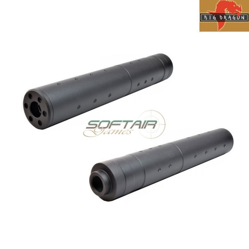 Silenziatore Simple 14x1 Ccw 190mm Black Big Dragon (bd-0446)