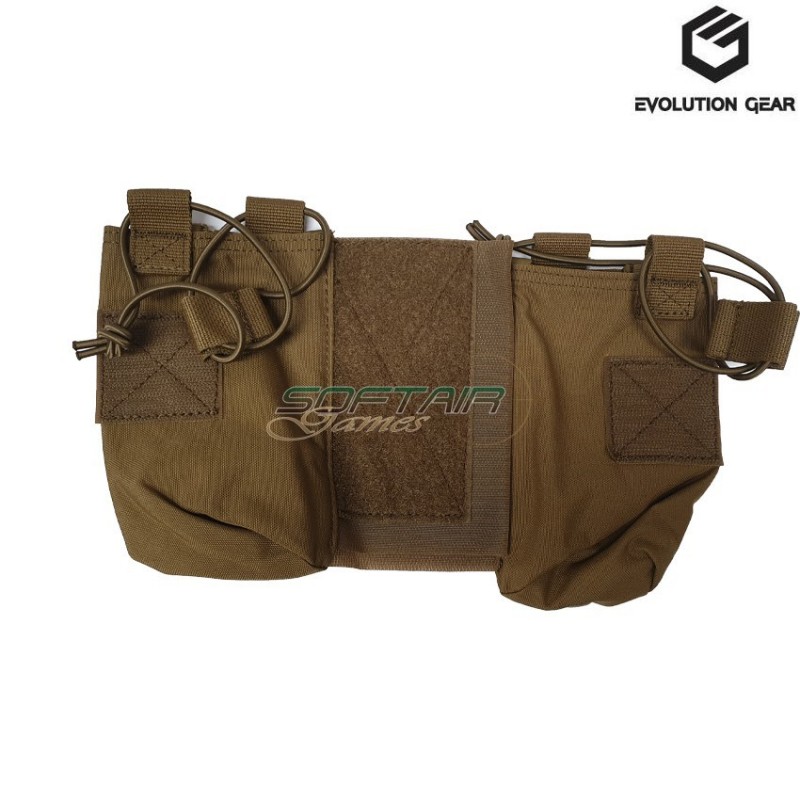 Set Jpc Radio Pouches Coyote Brown Evolution Gear® (evg-310-cb)