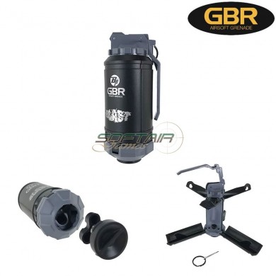 Black Airsoft Spring Grenade Bigrr Gbr (br-cg-01)