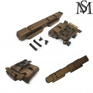 Side Flip Mount Set Wilcox Type Brown Milsim Series (ms-721-br) Side Flip Mount Set Wilcox Type Brown Milsim Series (ms-721-br)