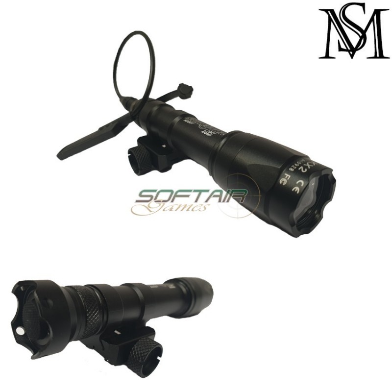 Flashlight M600c Type Tactical Light Black Milsim Series (ms-100-bk)