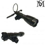 Flashlight M600c Type Tactical Light Black Milsim Series (ms-100-bk)