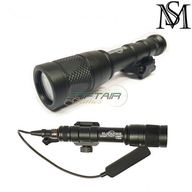 Flashlight M600v Type Tactical Light Black Milsim Series (ms-103-bk)