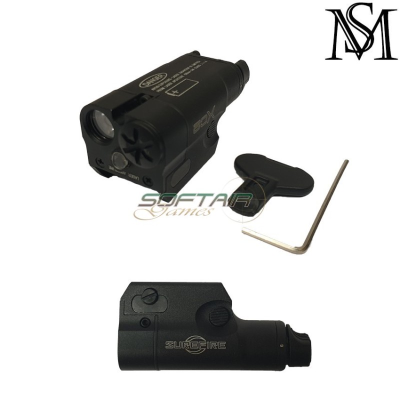 Torcia Xc2 Type Tactical Light Black Milsim Series (ms-112-bk)