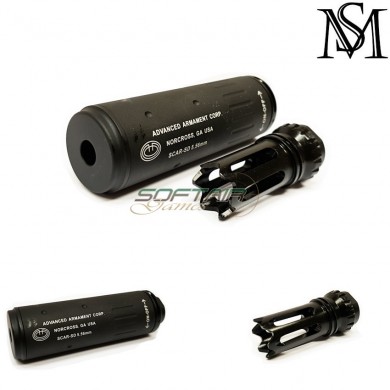 Silenziatore Acc Short Style Black Milsim Series (ms-s014-bk)