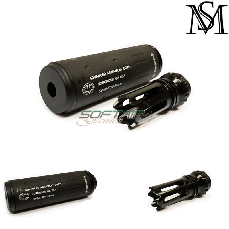 Silencer Acc Short Style Black Milsim Series (ms-s014-bk)