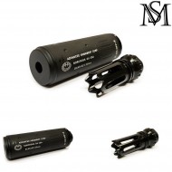 Silenziatore Acc Short Style Black Milsim Series (ms-s014-bk)