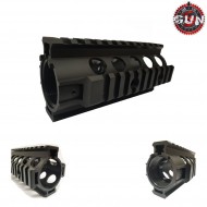 Rail Tactical M4 Aeg Black Alluminio Cnc Ff Style 5" Gun Five (gf-hg-009)