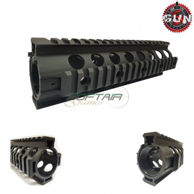 Rail Tactical M4 Aeg Black Aluminum Cnc Ff Style 8" Gun Five (gf-hg-010)