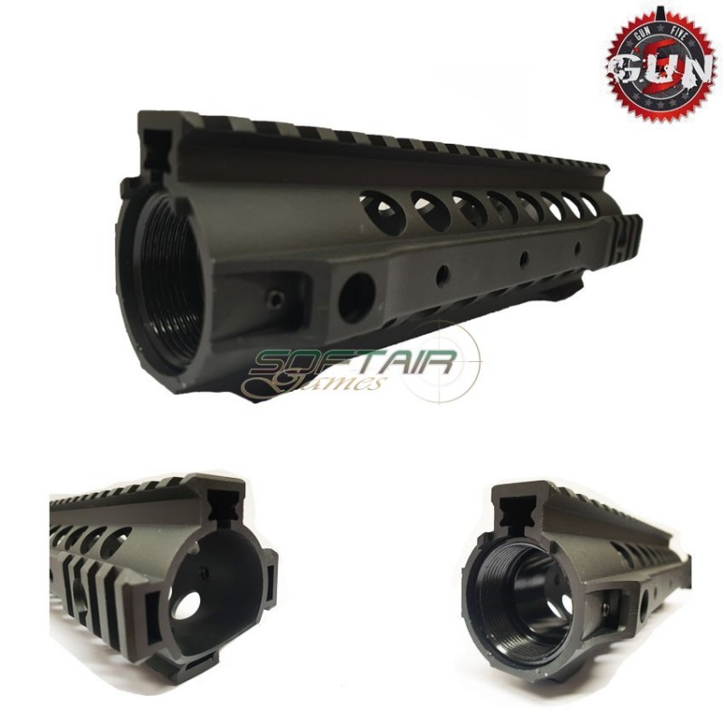 Rail Tactical M4 Aeg Black Alluminio Cnc Urx3 Style 8" Gun Five (gf-hg-011)
