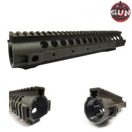 Rail Tactical M4 Aeg Black Aluminum Cnc Urx3 Style 12" Gun Five (gf-hg-012)