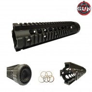 Rail Tactical M4 Aeg Black Aluminum Cnc Sf Style 9" Gun Five (gf-hg-032)