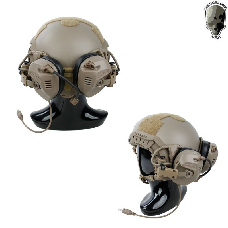 Cuffie Recon Assault Communication System Dark Earth Tmc (tmc-rc-de)