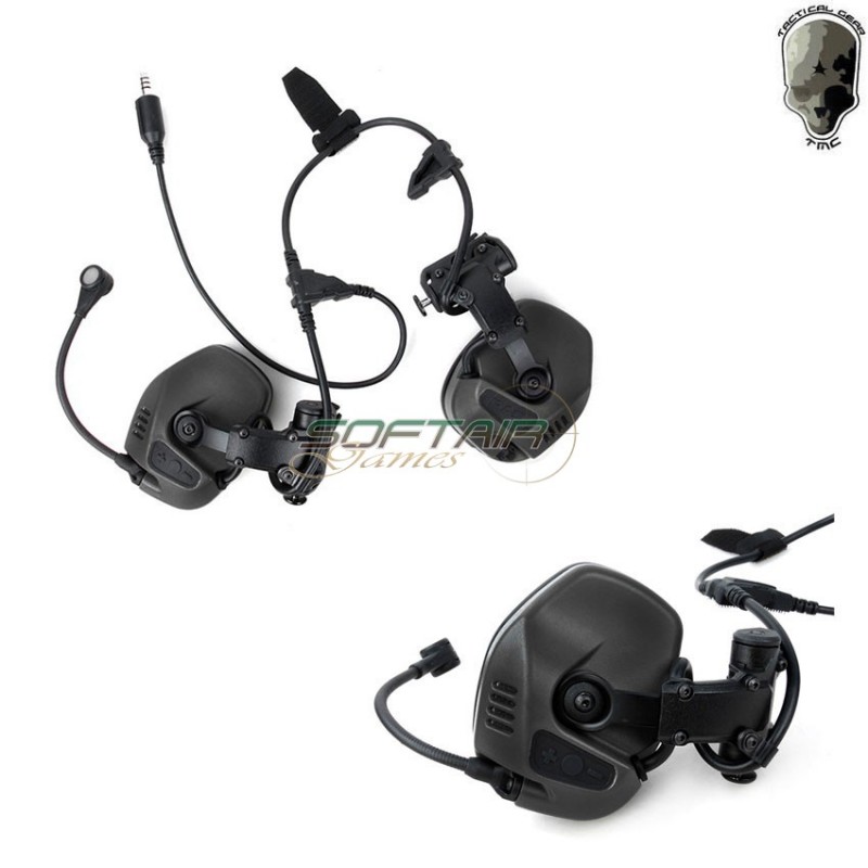 Headset Recon Assault Communication System Black Tmc (tmc-rc-bk)