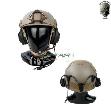Headset Recon Assault Communication System Black Tmc (tmc-rc-bk)