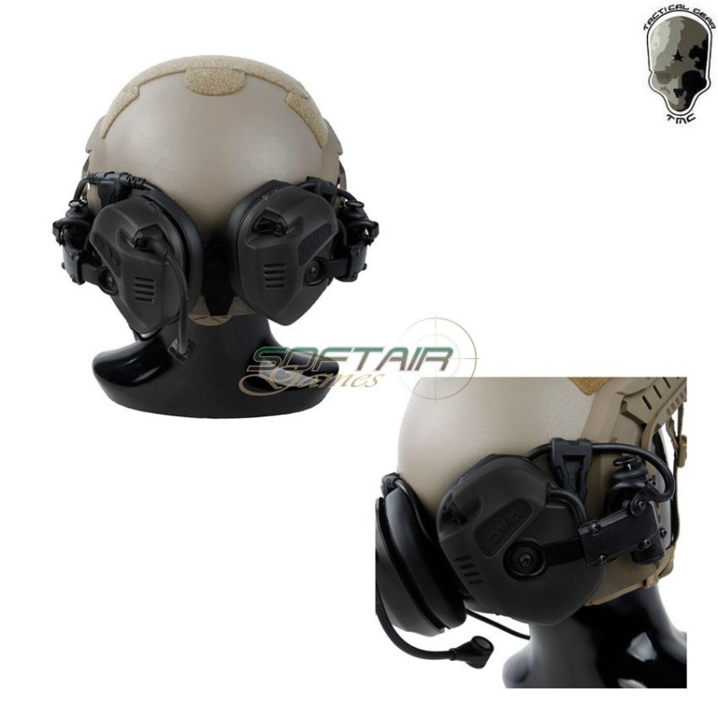 Cuffie Recon Assault Communication System Black Tmc (tmc-rc-bk)