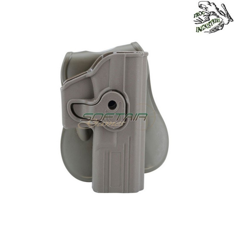 Fondina Rigida Destra Glock Series Dark Earth Frog Industries® (fi-613228-tan)