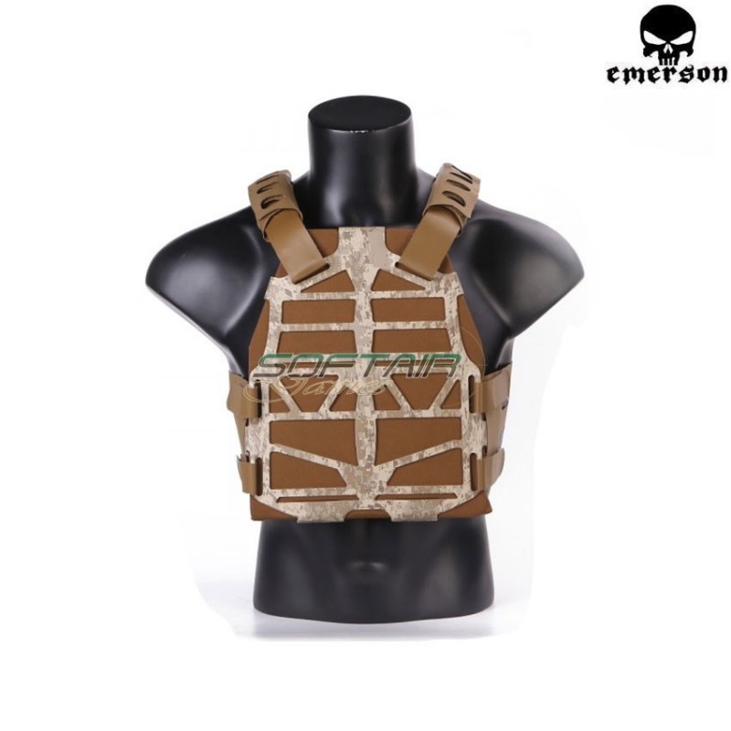 Plate Carrier Frame Vest Ss Fac Tactical Style Aor1 Emerson (em7364ar1)