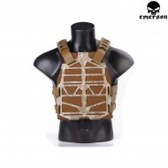 Plate Carrier Frame Vest Ss Fac Tactical Style Aor1 Emerson (em7364ar1)